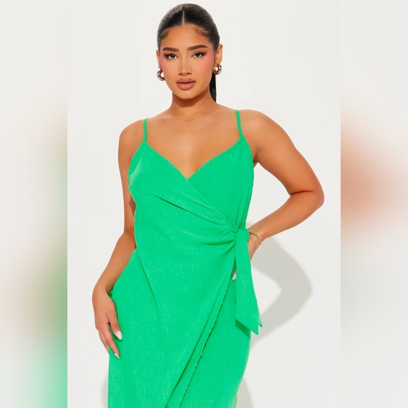 Midi Dress - Green - Picture 2 of 3